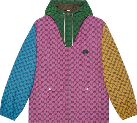 gucci windbreaker pink|gucci windbreaker multicolor.